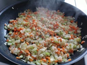 cocinando la verdura